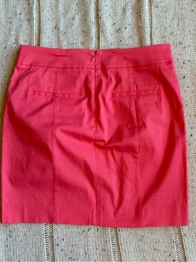 Ann Taylor Coral Pink Pencil Skirt